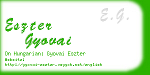 eszter gyovai business card